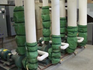 Ever Green Cut'N Wrap on multiple valves and fittings